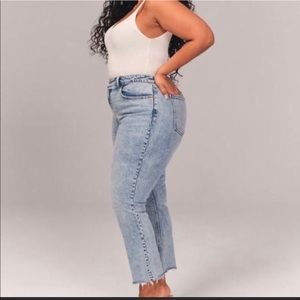 NWT Abercrombie & Fitch Plus Size 36 Long The 90’s High Rise